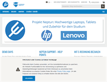 Tablet Screenshot of neptun.studentenrabatt.ch